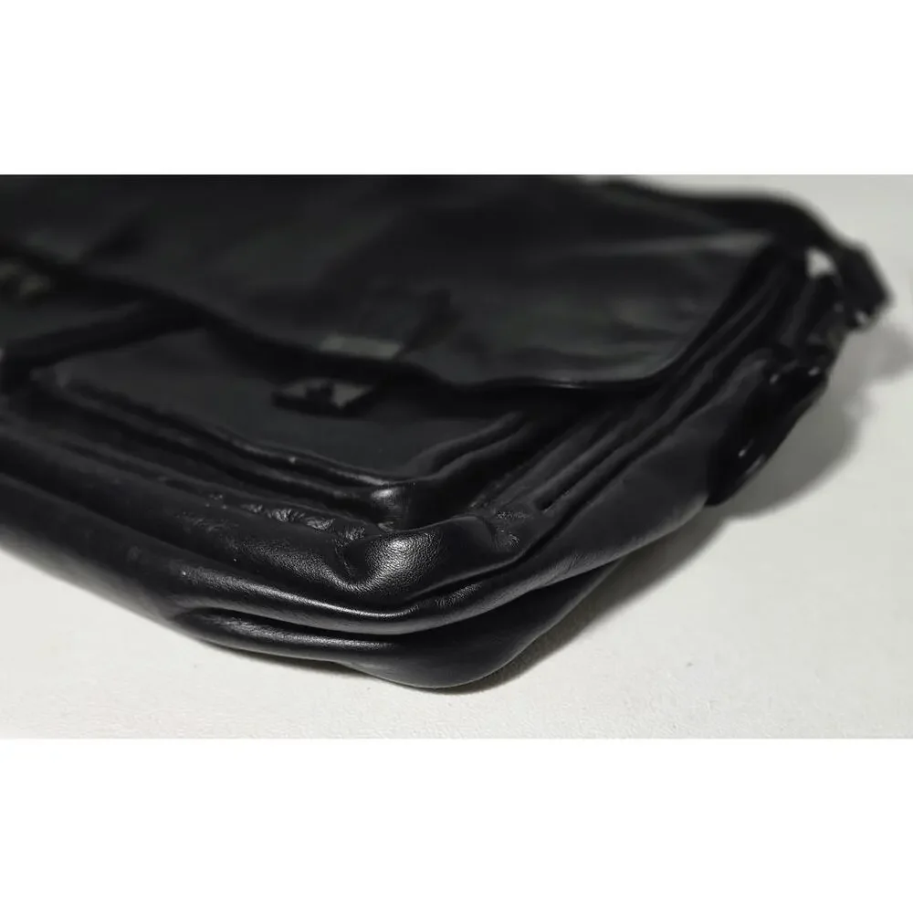 BREE of Germany LEATHER BRIEFCASE Laptop Bag Document Bag Black